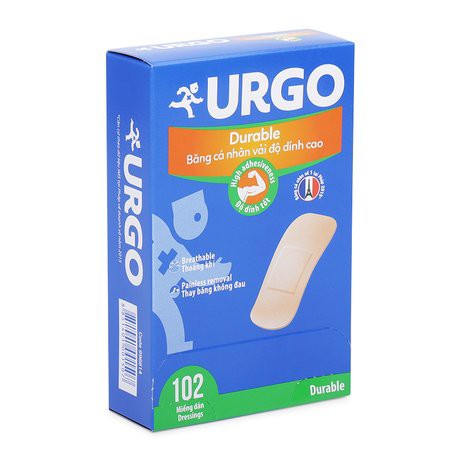 [HCM]Băng cá nhân Urgo Durable 102 miếng/hộp