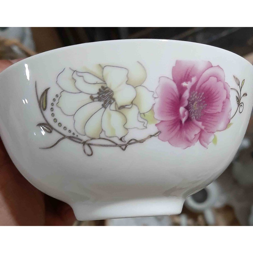 Bộ 08 cái Bát Cơm (chén cơm), Hoa Anh Đào, đường kính 11cm