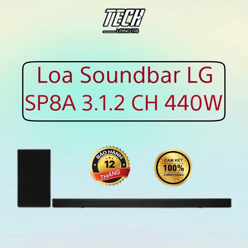 [FREE SHIP TOÀN QUỐC] Loa thanh Soundbar LG 3.1.2 SP8A 440W Chính hãng