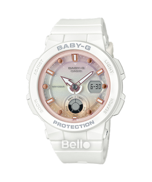 Đồng hồ Casio Baby-G NữBGA-250-7A2DR chính hãng chống va đập, chống nước 100m - Bảo hành 5 năm - Pin trọn đời