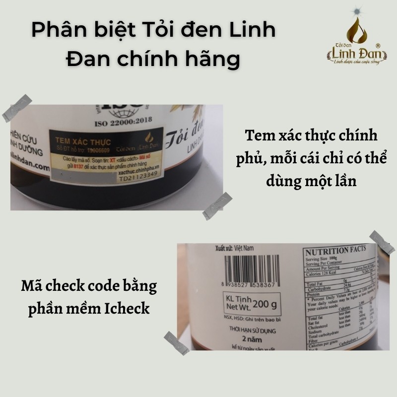Tỏi Đen Cô Đơn Linh Đan túi 500g