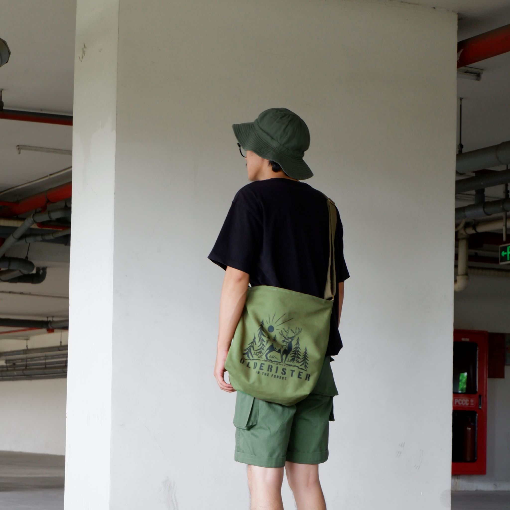 Túi Tote đeo chéo canvas Nature - Olderister