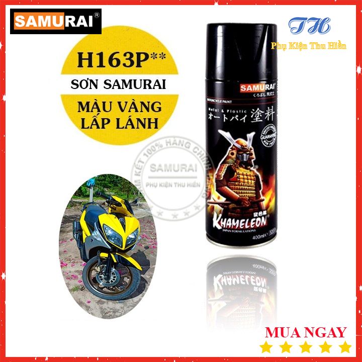 [HCM]Sơn Samurai Màu Vàng Ngọc Trai - Mã H163P