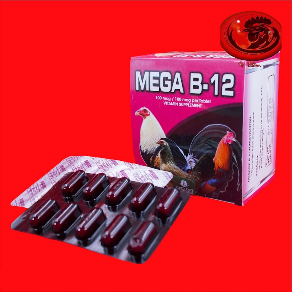 B12 - MEGA dinh dưỡ.ng dành cho gà đá 1 hộp 10 vỉ