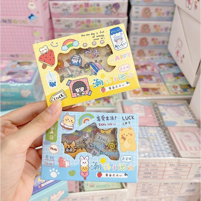 COMBO 3 Hộp sticker 4 tấm/HỘP cute
