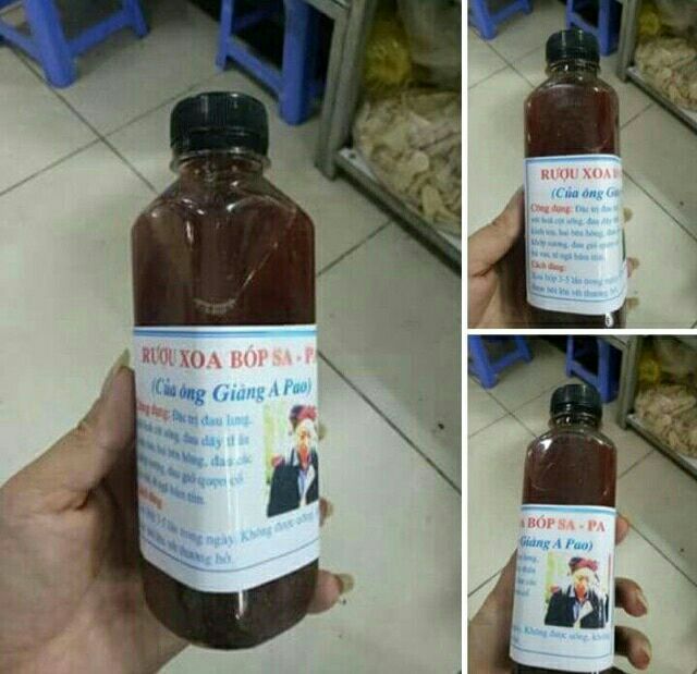 Chai ruou xoa bóp tri xương khớp