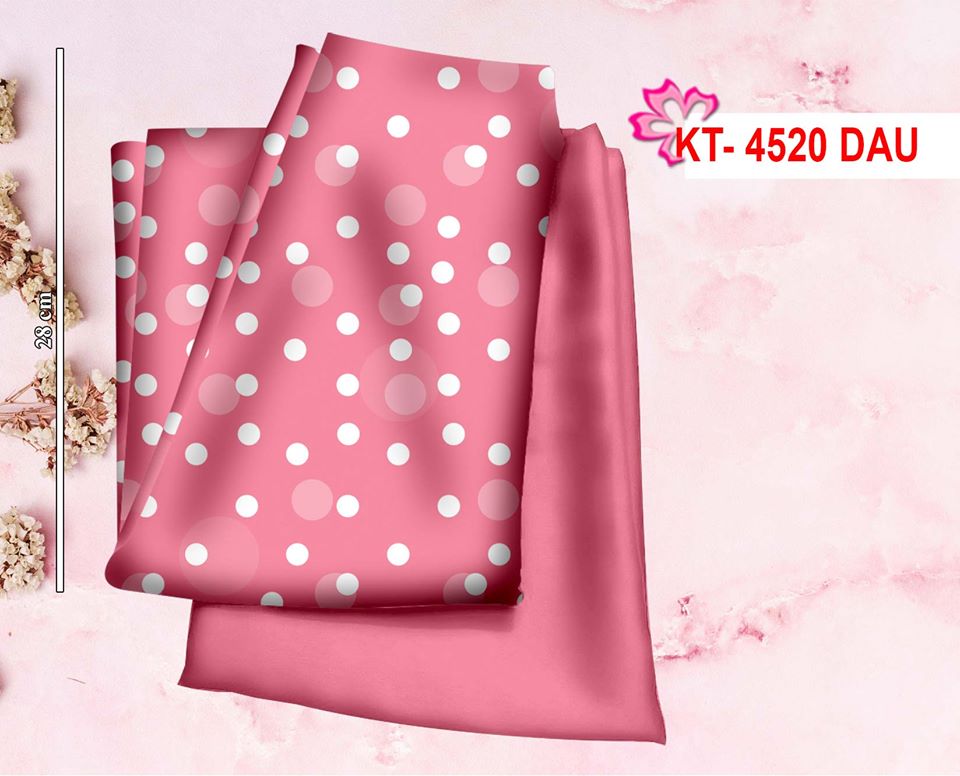 [HCM]Vải Áo Dài 3D Bộ Tằm Chấm Bi