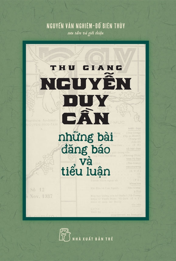 Sách NXB Trẻ - Thu Giang Nguyễn Duy Cần Những Bài Đăng Báo Và Tiểu Luận