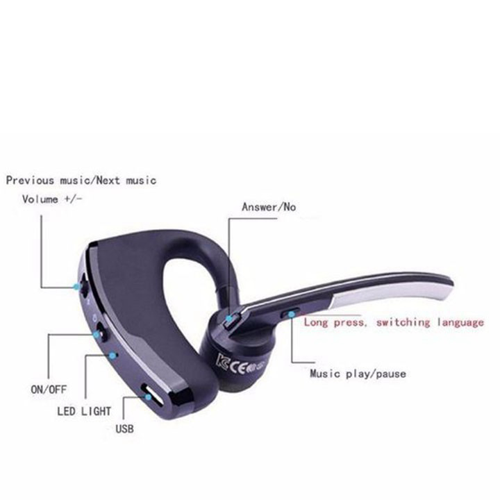 Tai nghe Bluetooth V8 (Đen)
