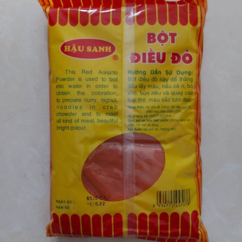 Bột Điều Đỏ Hậu Sanh 500g.