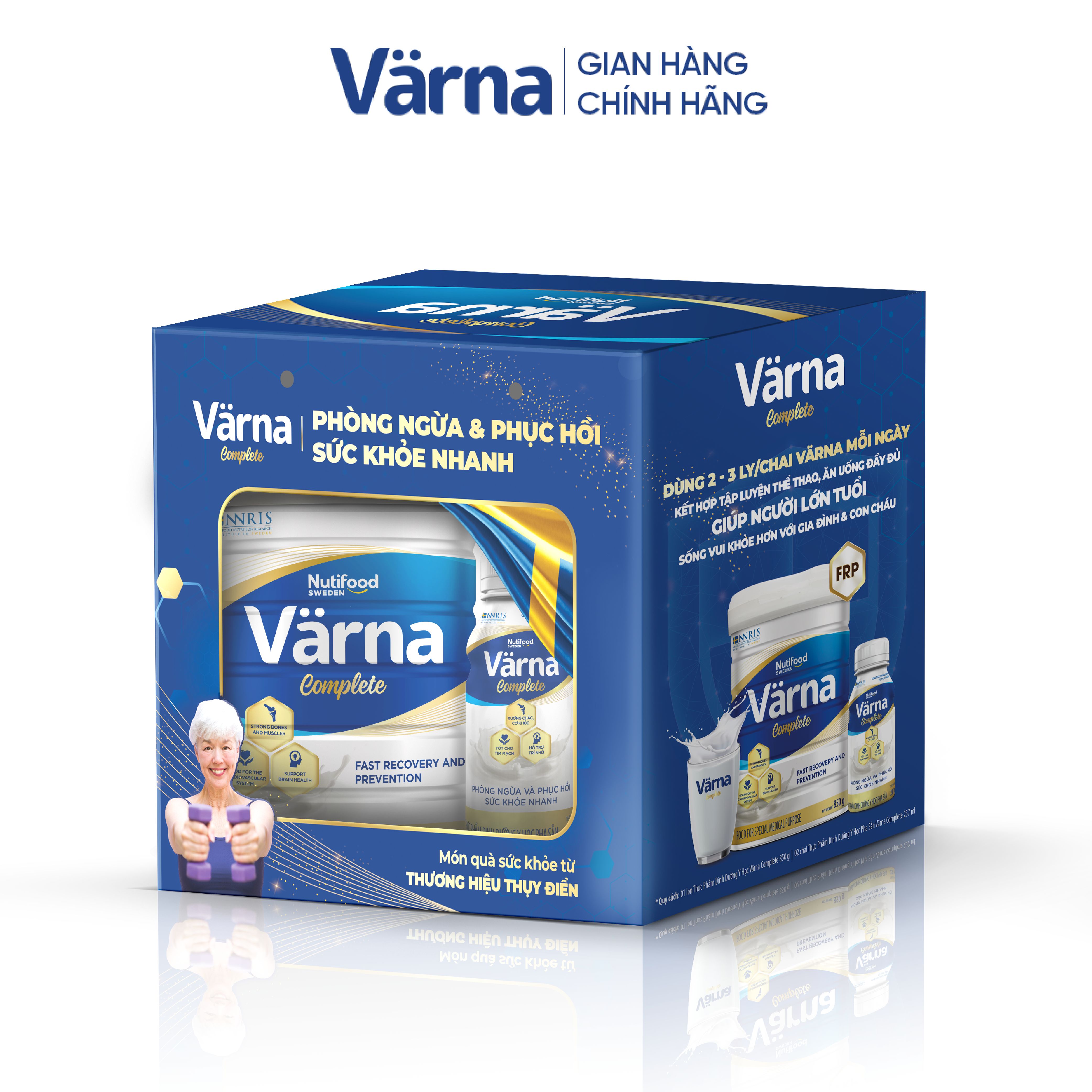 Hộp quà Varna Complete (1 Lon 850g và 2 chai SBPS)