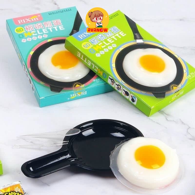 Pudding chảo trứng chiên Rixin Omelette 🍣 Avanow 🍣 3 màu 75g