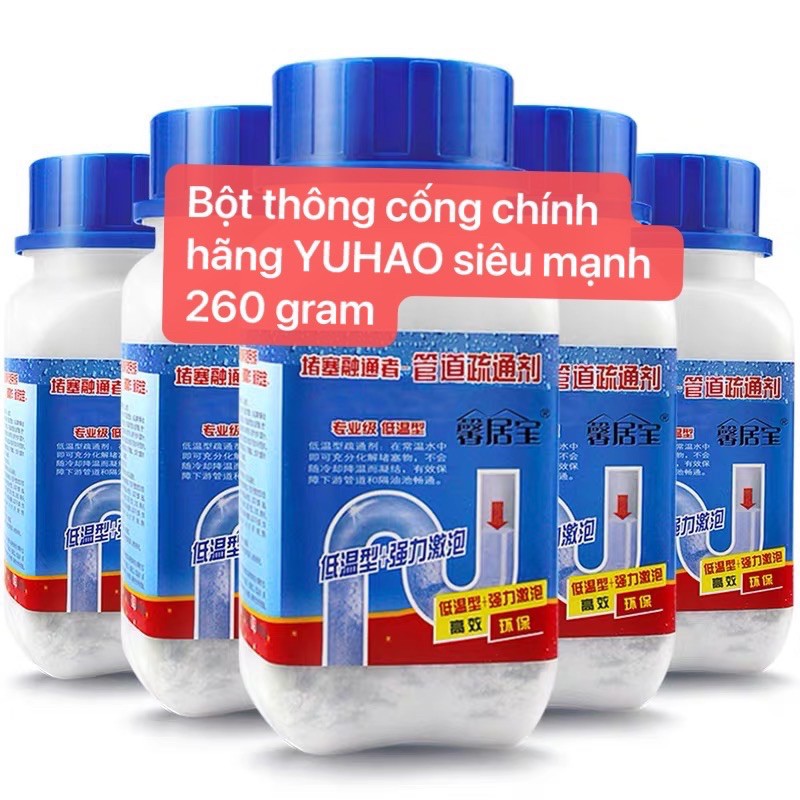 [Siêu Rẻ] Bột Thông Cống yuhao, thông tắc bồn cầu, bồn rửa bát