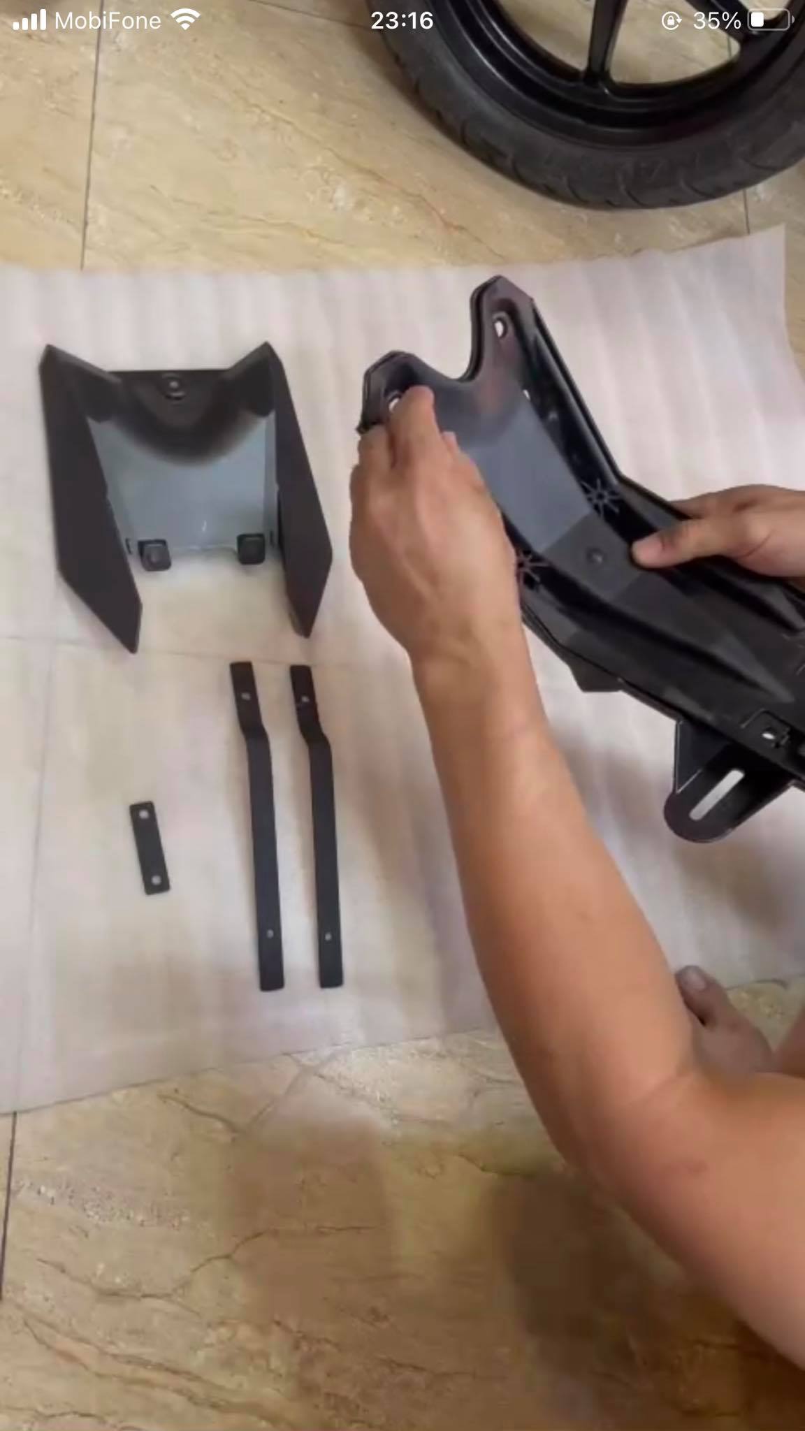 Cặp pát chống rung dè Satria Raider Fi ( giá chỉ pát ko dè )