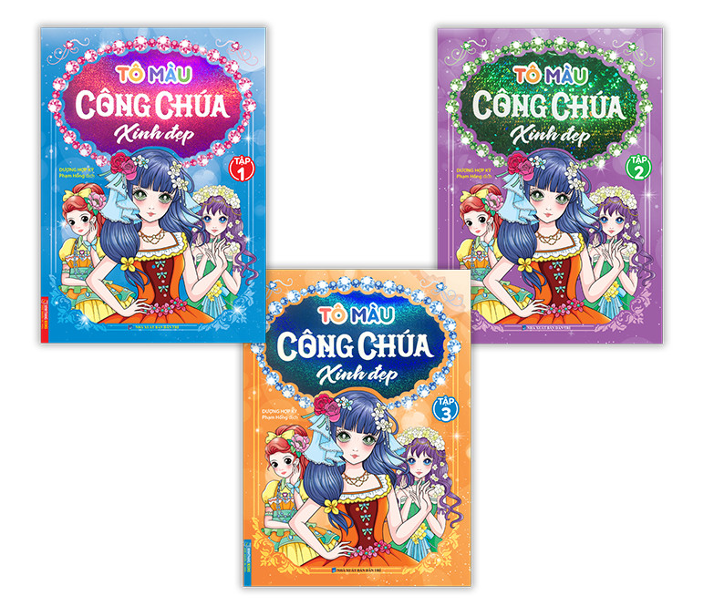 Combo Tô màu công chúa xinh đẹp