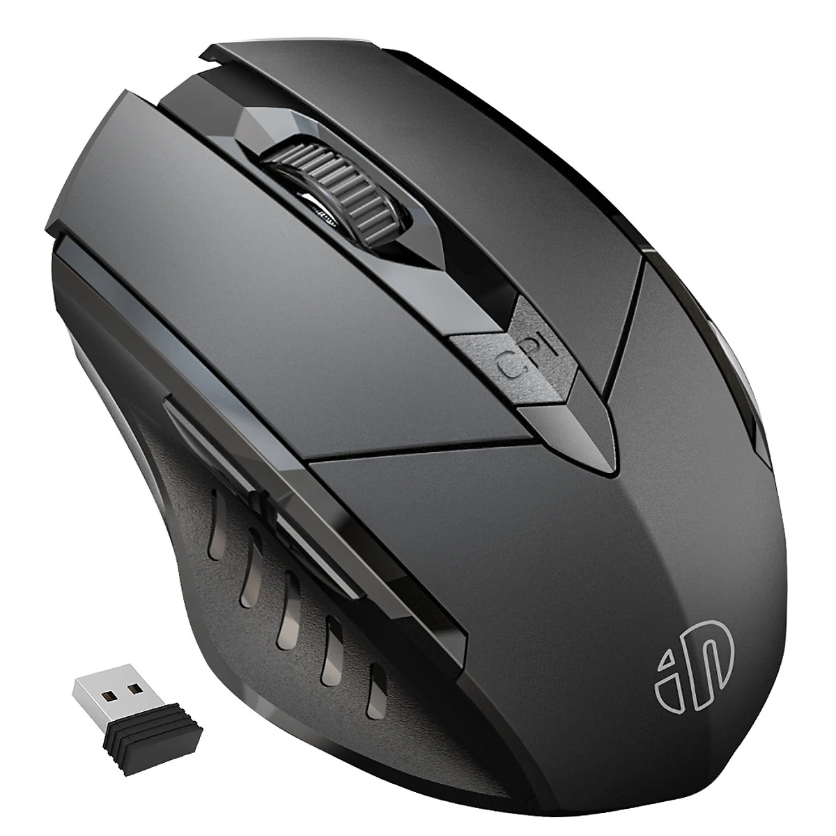 Chuột không dây wireless kiêm bluetooth INPHIC A1 pin sạc - Silent click cực êm (đen) Nhất Tín Computer