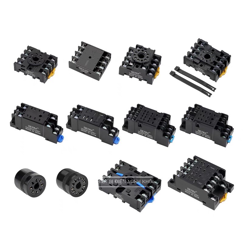 Đế rơ le timer thời gian, đế relay trung gian socket relay,, đế rơle
