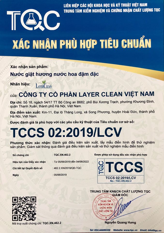 Nước giặt hữu cơ hương nước hoa Layer Clean 4L