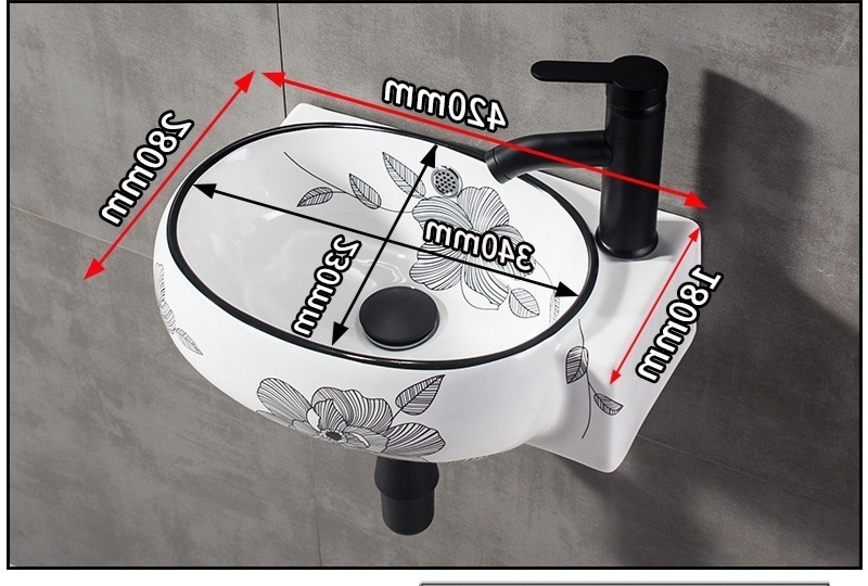 Bộ chậu lavabo treo tường hoặc góc Mini