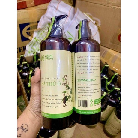 Dầu Gội Hà Thủ Ô Cỏ Cây Hoa Lá 800 ml