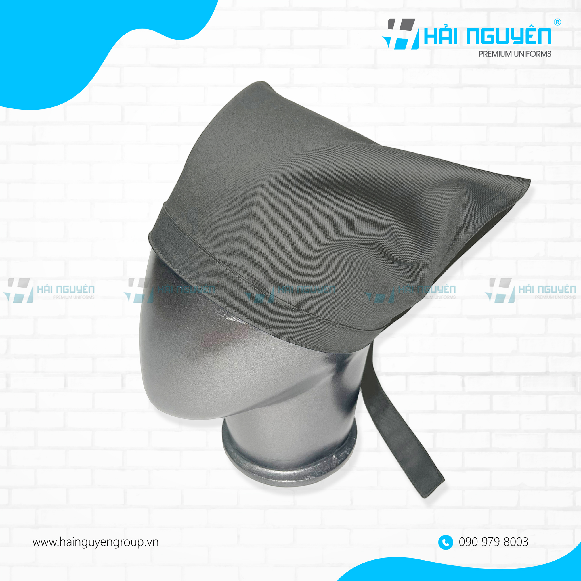 Nón tam giác - mũ phục vụ - khăn nón trùm tóc