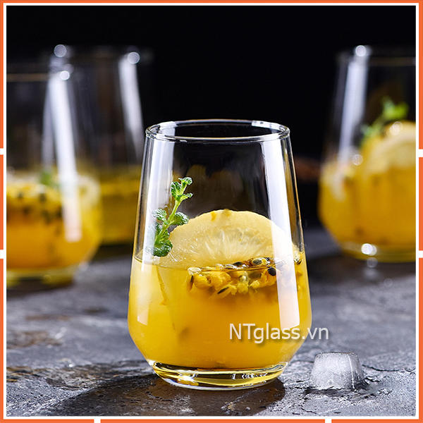 Ly thủy tinh kiểu ovan cao cấp ES7018 370ml