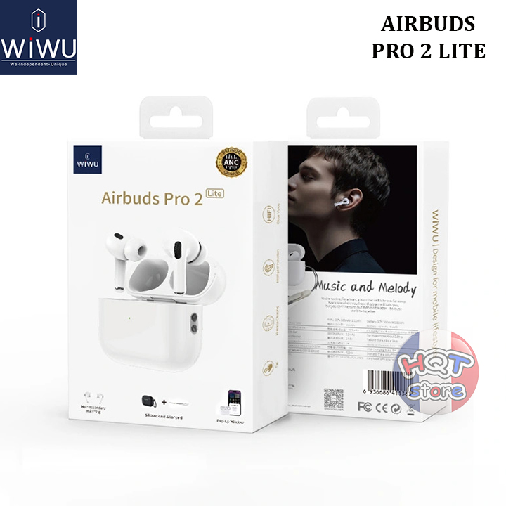 Tai nghe bluetooth wiwu pro 2 lite chống ồn anc