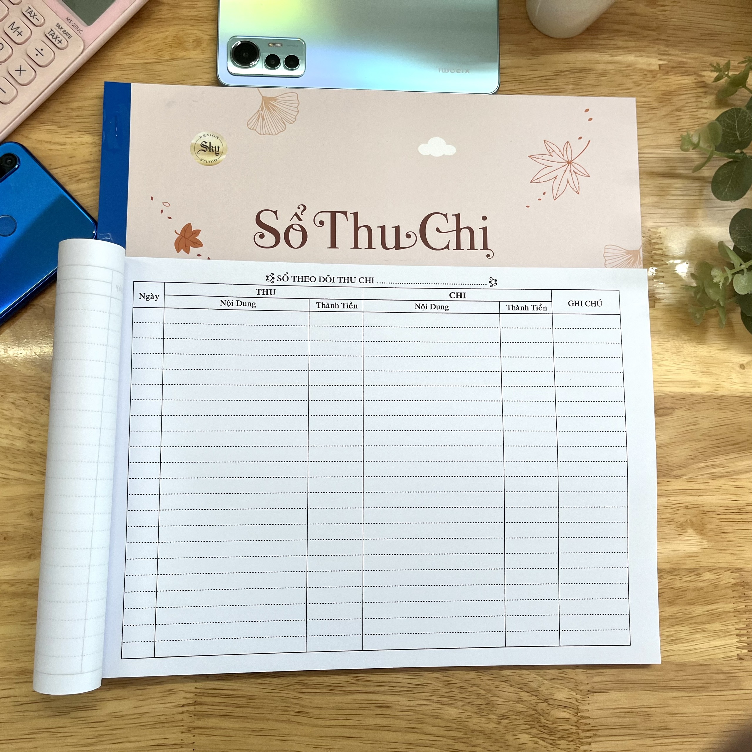 Sổ quản lý thu chi A4 - 100 tơ/quyển