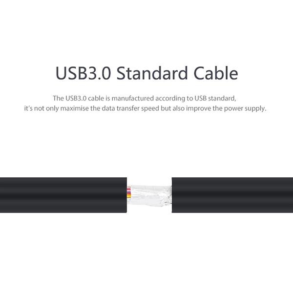 Bộ chia 4 cổng HUB USB 3.0 (4 Port Unitek Y-3089, dây 1.2m)