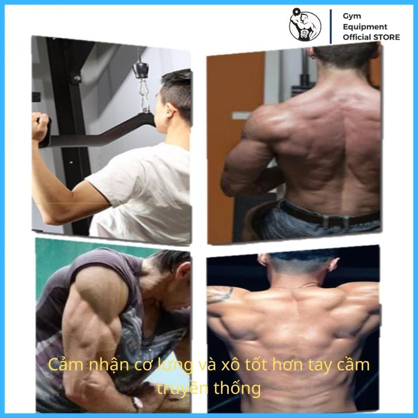 Power grip, cable attachment, lat pulldown pullback, row, phụ kiện kéo lưng xô tập Gym ULTIMATE GYM