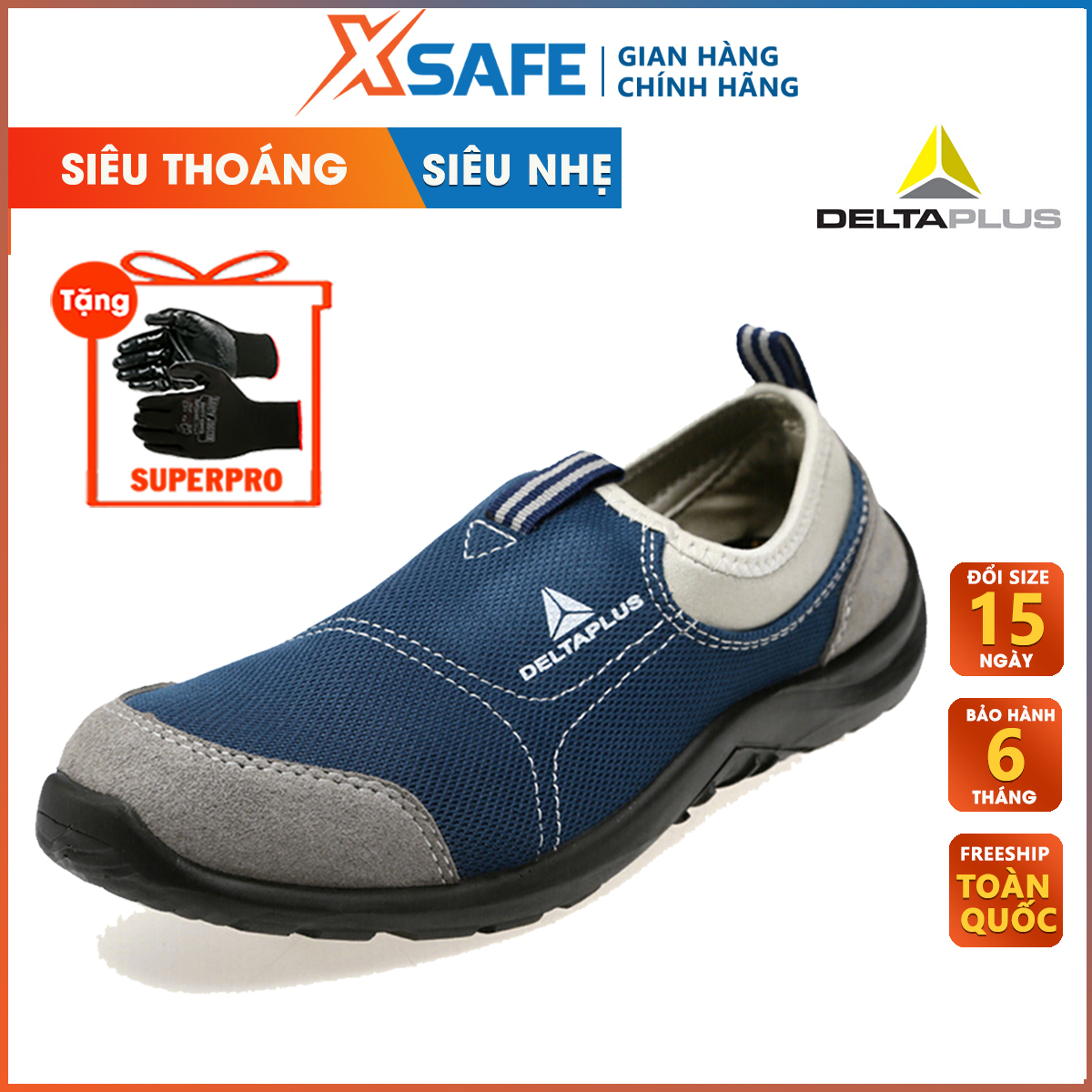 Labor protection shoes male/female deltaplus Miami S1P net fabric ultra-light, breathable. Safety shoes Miami-proofing, slip shoes, work, factory-product genuine xsafe
