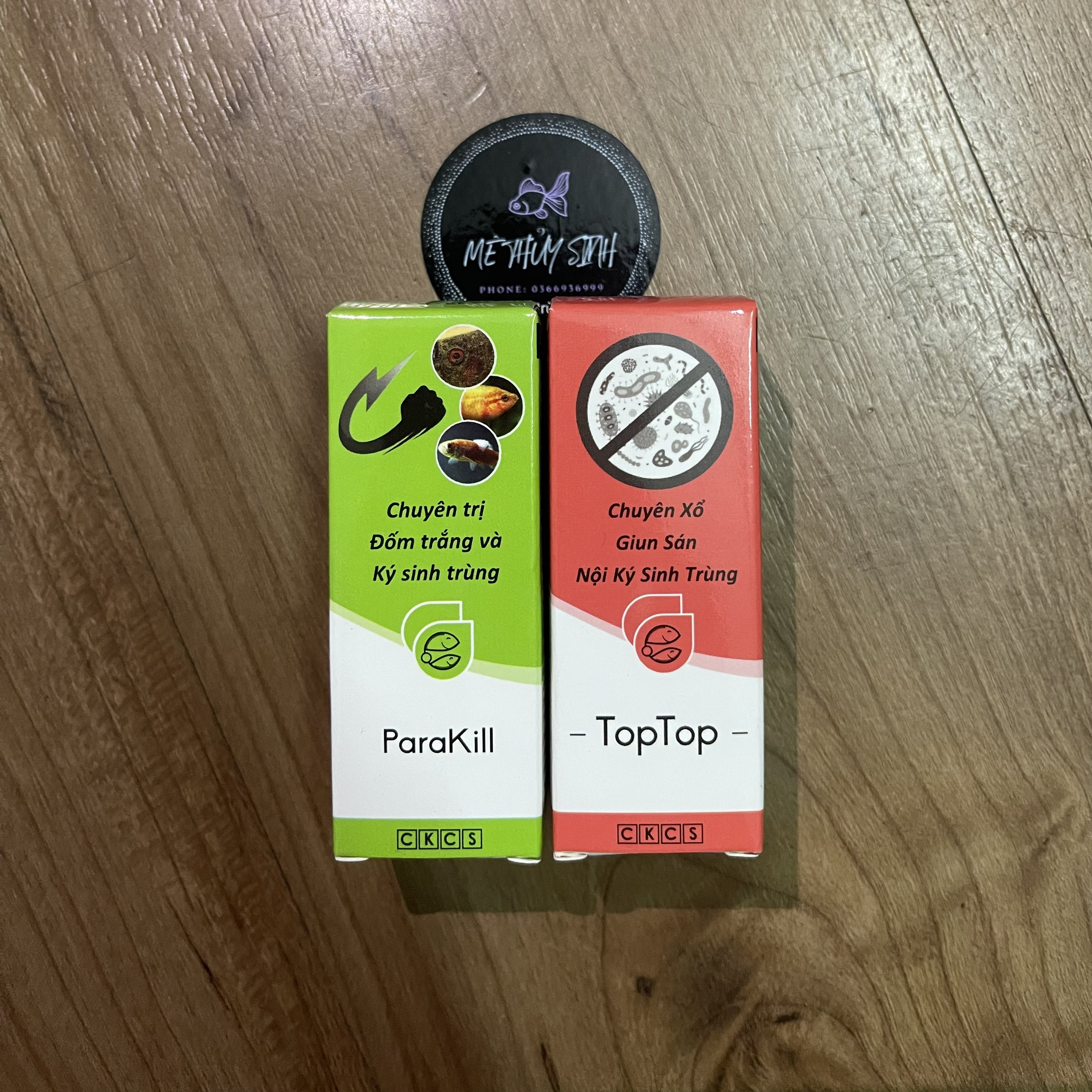 Anti Stress + Parakill + TopTop - Dưỡng cá (Nấm, túm, lắc, lừ đừ, núp góc, đốm trắng, kí sinh trùng )