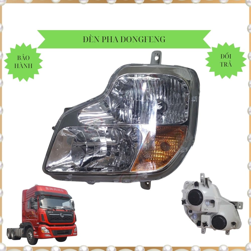 Đèn pha xe tải, xe ben Dongfeng 3 chân, 4 chân, 375, đầu kéo, bóng Xenon hàng xịn và hàng thường