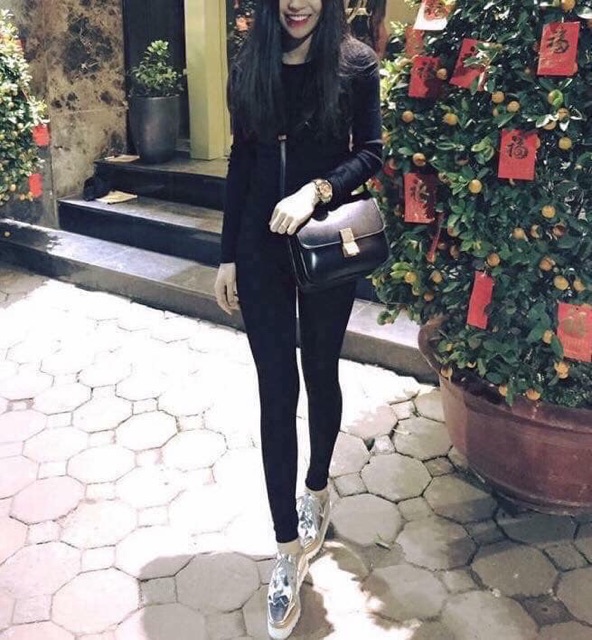 Quần legging hàn cạp siêu cao co dãn 4 chiều