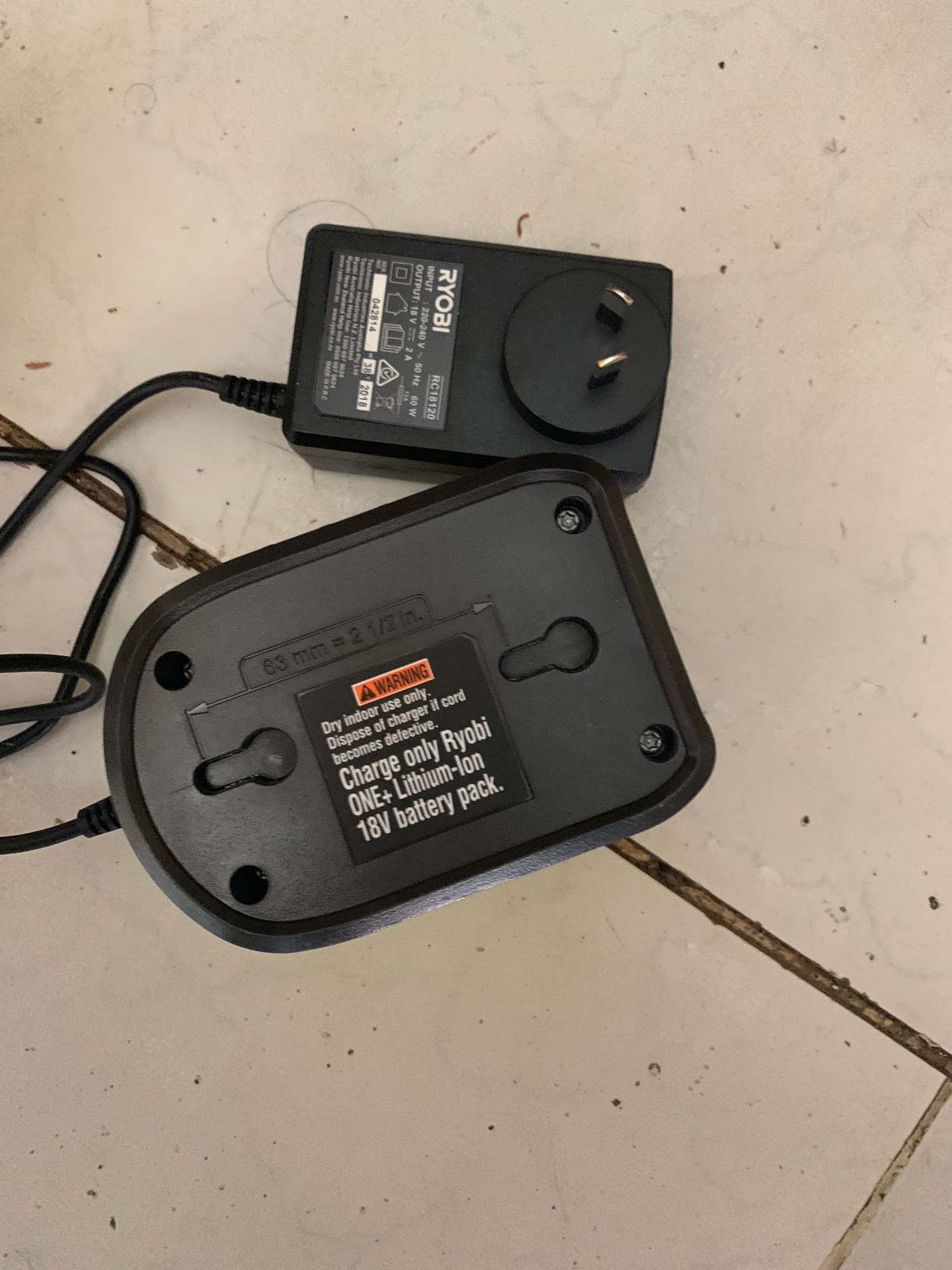 Sac ryobi 18v
