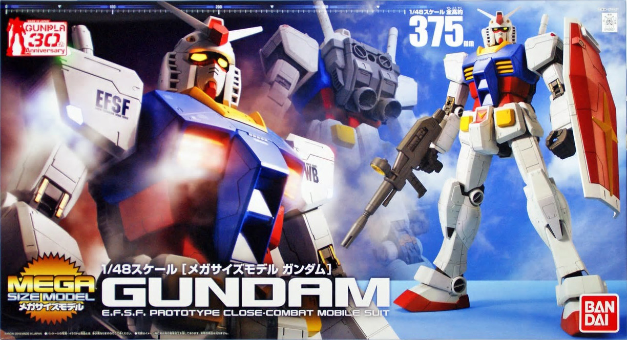 Mô hình lắp ráp gundam bandai mega size model rx-78-2