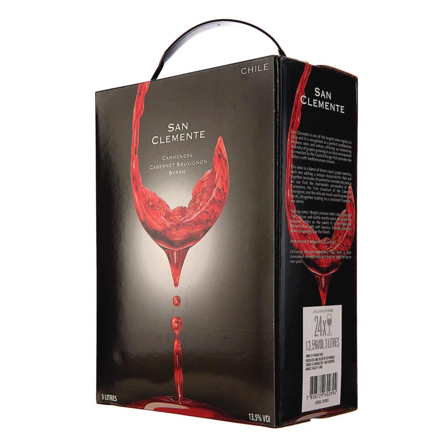 Vang bịch Chile San Clemente 3 Lít