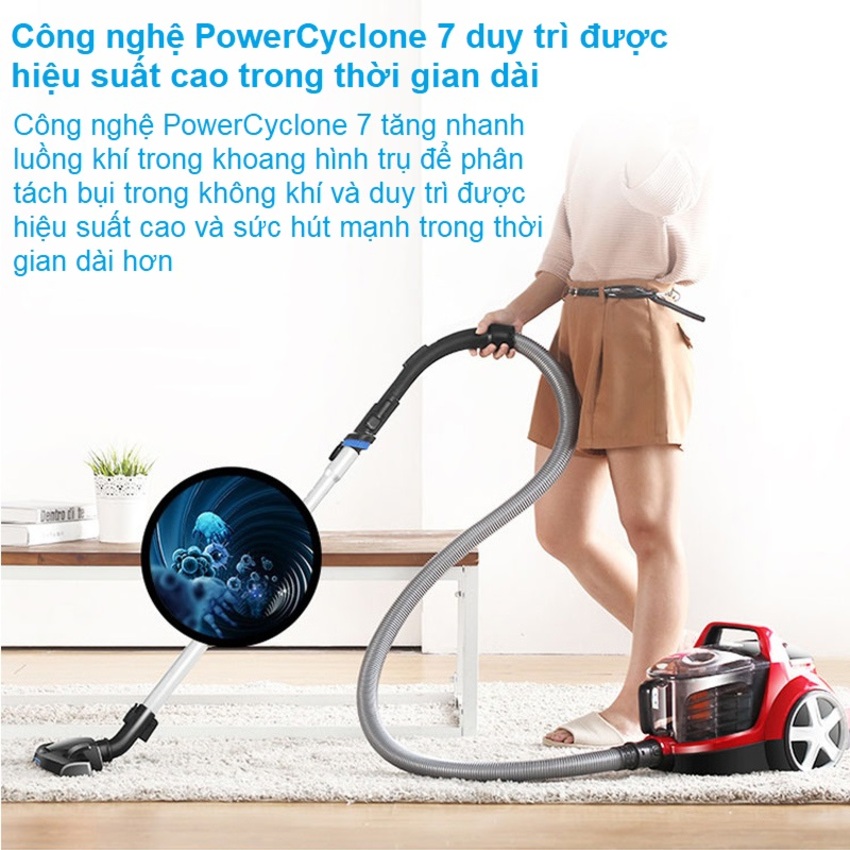 Philips PowerPro active fc8632 serial 5000 vacuum cleaner power 1700W
