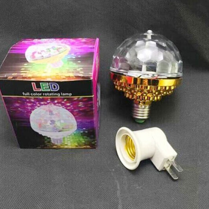 Đèn led quẩy trang trí phòng 7 màu quay 360 độ đuôi xoáy, có đuôi bóng đi kèm ,dùng cho bar, vũ trường,