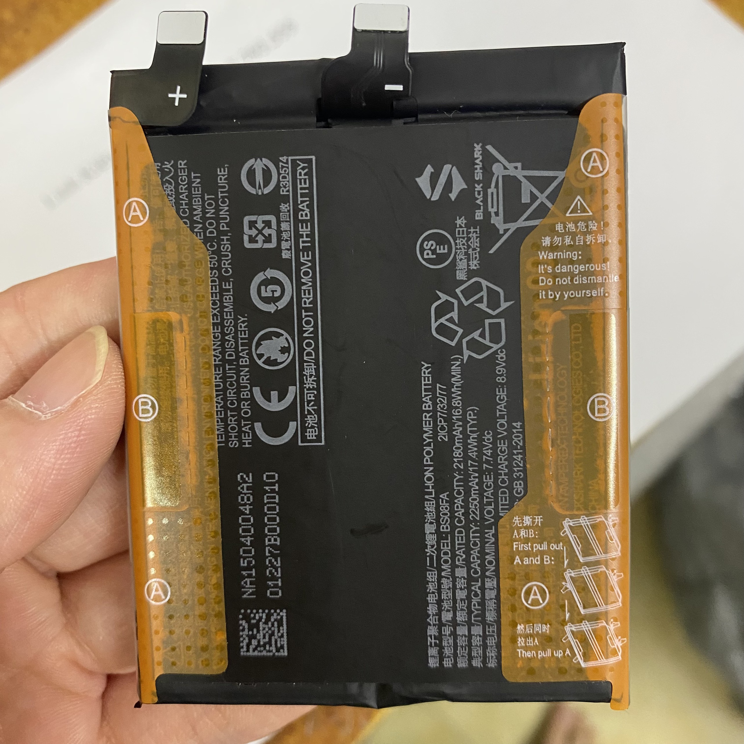 Pin Xiaomi Black Shark 4 bảo hành 6 tháng đổi mới