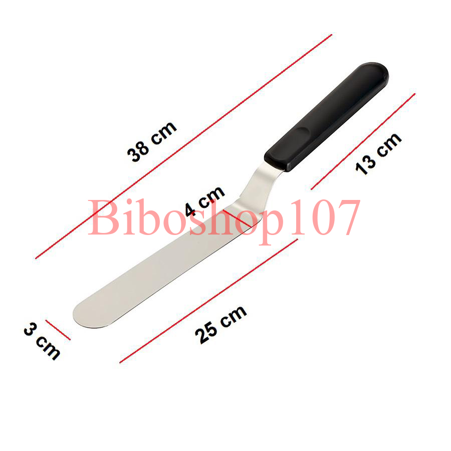 Dao chà láng inox cong cán nhựa 25cm