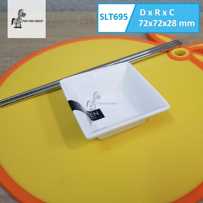 Chén dĩa sứ Lock&Lock đựng nước chấm gia vị dòng Casa Zen