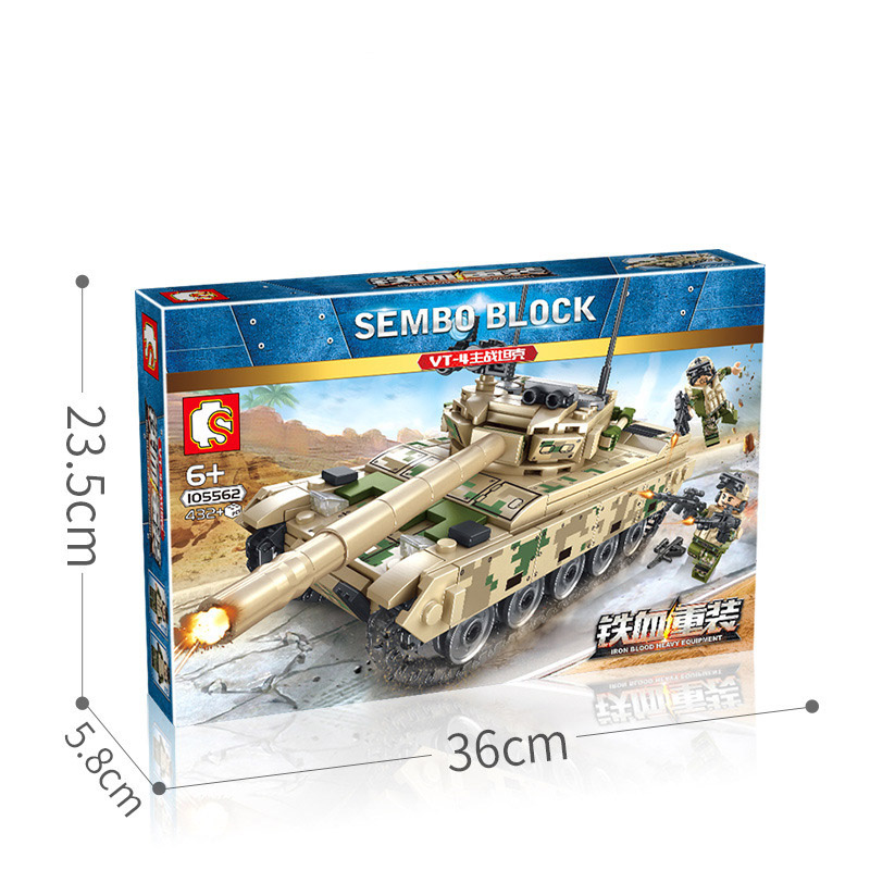 Bộ đồ chơi mô hình non lego Lắp Ráp Mô Hình xe tăng MOC 432 chi tiết lego xe tăng semboblock le.go xe tăng T34