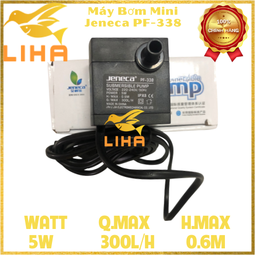 Máy Bơm Nước Jeneca PF-338 (5W-300L/H-0.6M) - Máy Bơm Nước Mini