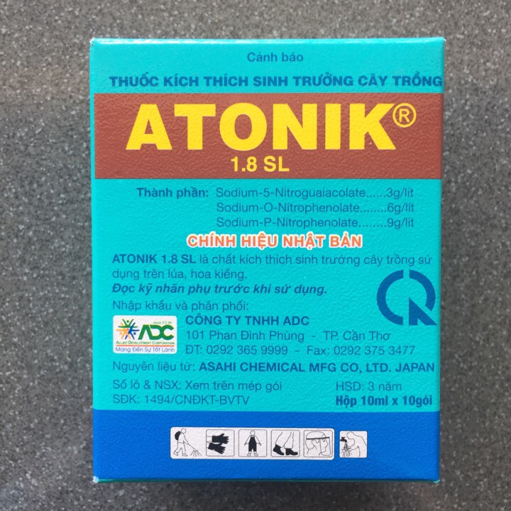 2 gói Atonik kích thích sinh trưởng