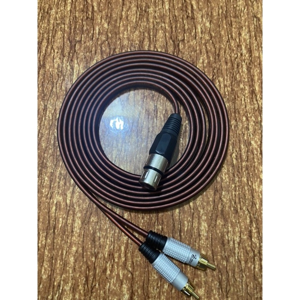 Dây Canon Cái ra 2 đầu AV ( dành cho từ Vang ra Sub Điện) 3M