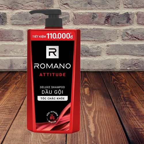Dầu Gội Romano Classic 900g – Hương Nước Hoa Nam Tính, Sạch Gàu, Thơm Lâu