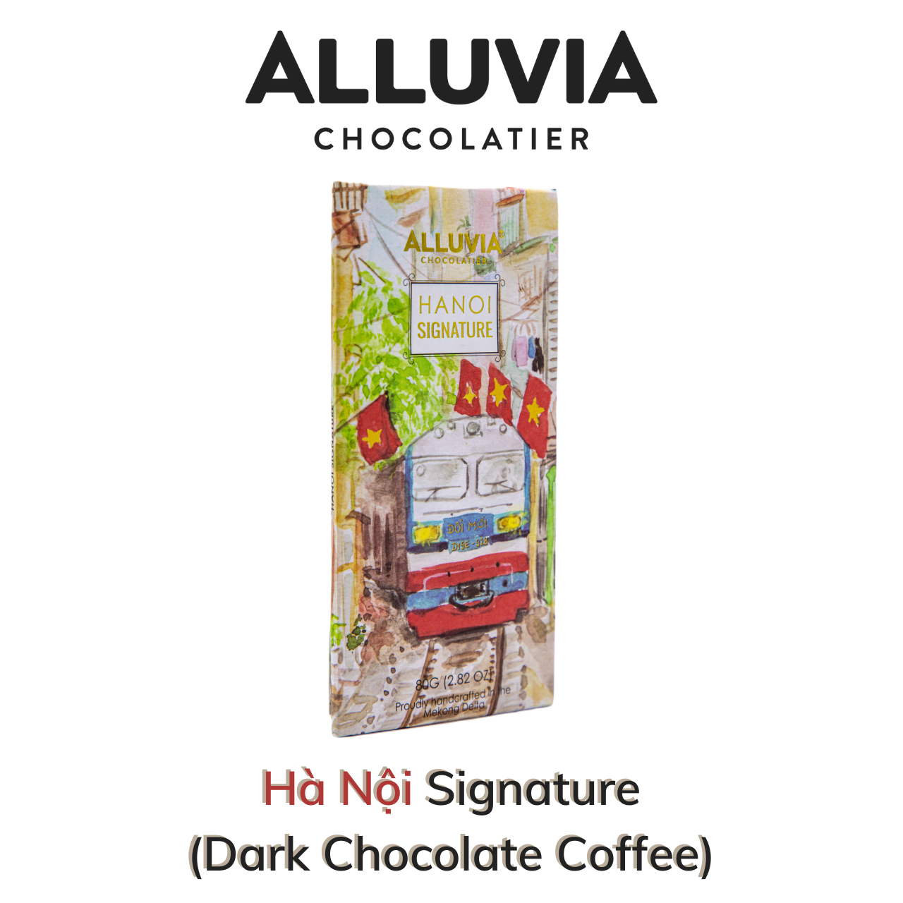 Hà Nội Signature Chocolate (Socola đen nguyên chất Cà phê - Dark Chocolate Coffee)