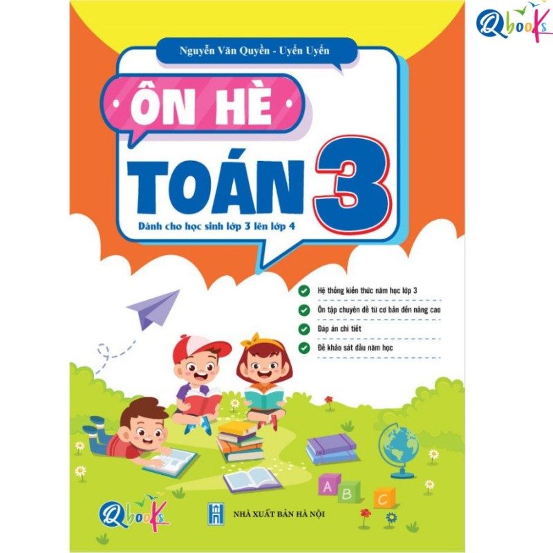 Sách - Ôn Hè Toán Lớp 3 - Dành cho học sinh lớp 3 lên 4 (1 cuốn)