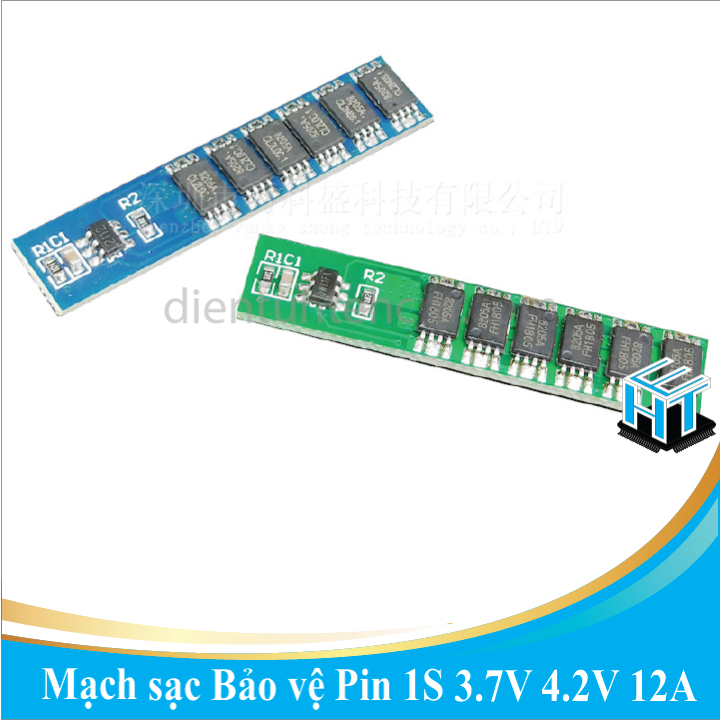 Mạch sạc Bảo vệ Pin 1S 3.7V và 3.2V 12A